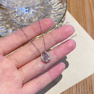 心s925纯银项链女款 马蹄闪闪跳动 锁骨链 爆款 ROMANTIC2026新款