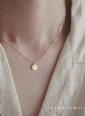 幸运goodluck转运纯银项链精致