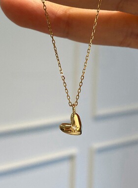 八芒星爱心吊坠项链简约小众