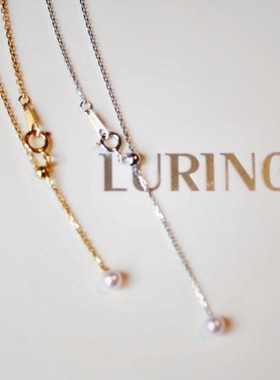 迷你珍珠小吊坠项链极简百搭