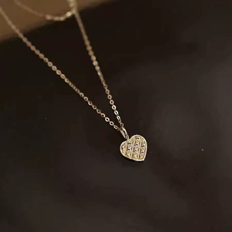 925纯银爱心项链女日韩气质百搭