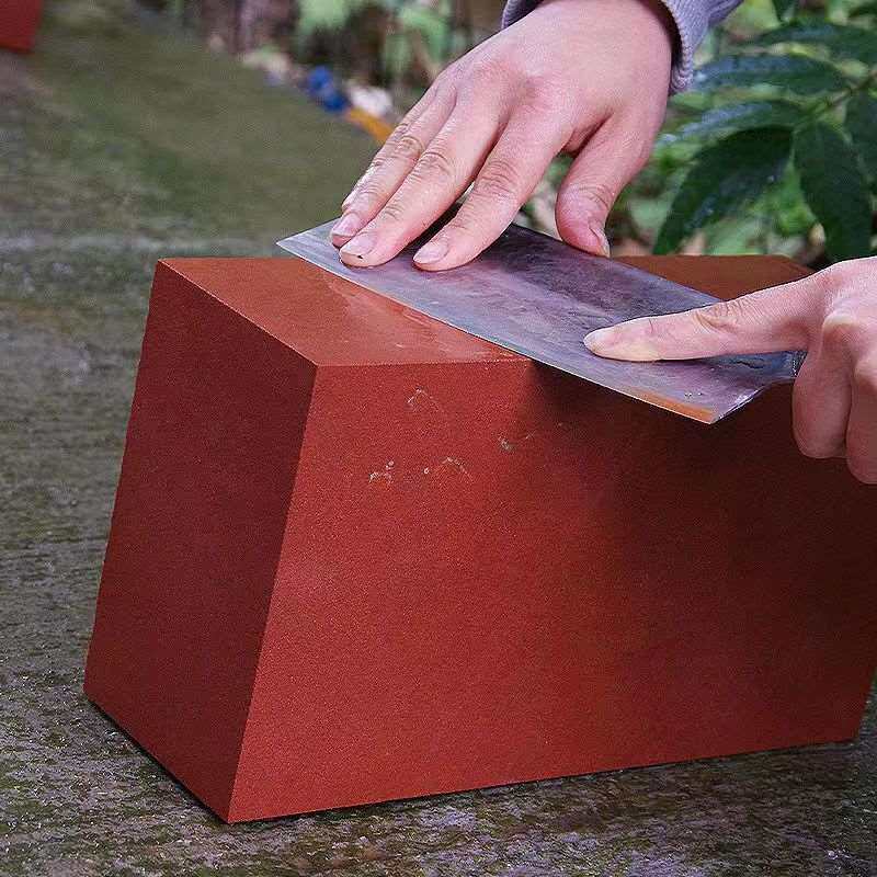 贵州红岩天然磨刀石加大号磨刀石天然红石头切割厨师磨菜刀磨石