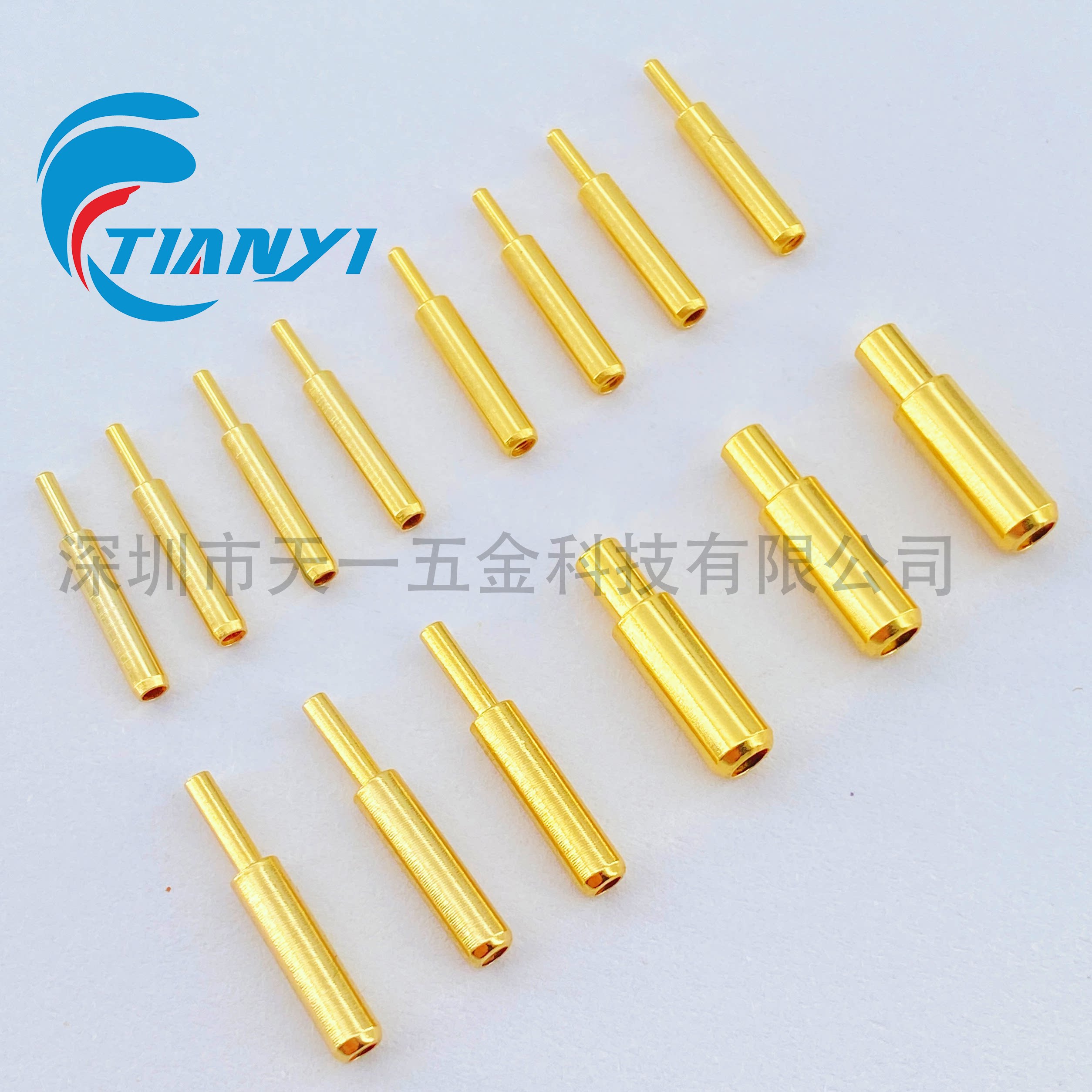 0.8/1.0/1.5/2.0PCB板连接器插针焊线端子冠簧公母插针pin针测试图片