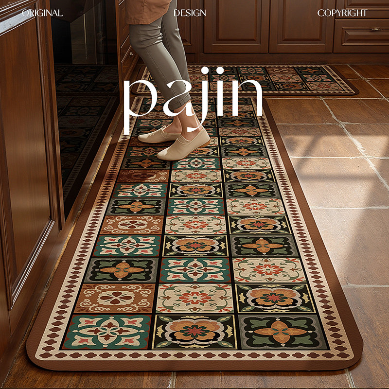 书卷密语美拉德厨房地垫防滑防油可擦免洗脚垫子防水专用吸水耐脏,居家布艺,厨房地垫,淘宝优惠券,粉丝福利购,淘宝优惠卷