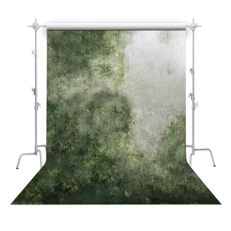 影楼新中式斑驳肌理油画摄影背景布写真拍照诧寂风婚纱背景布定制