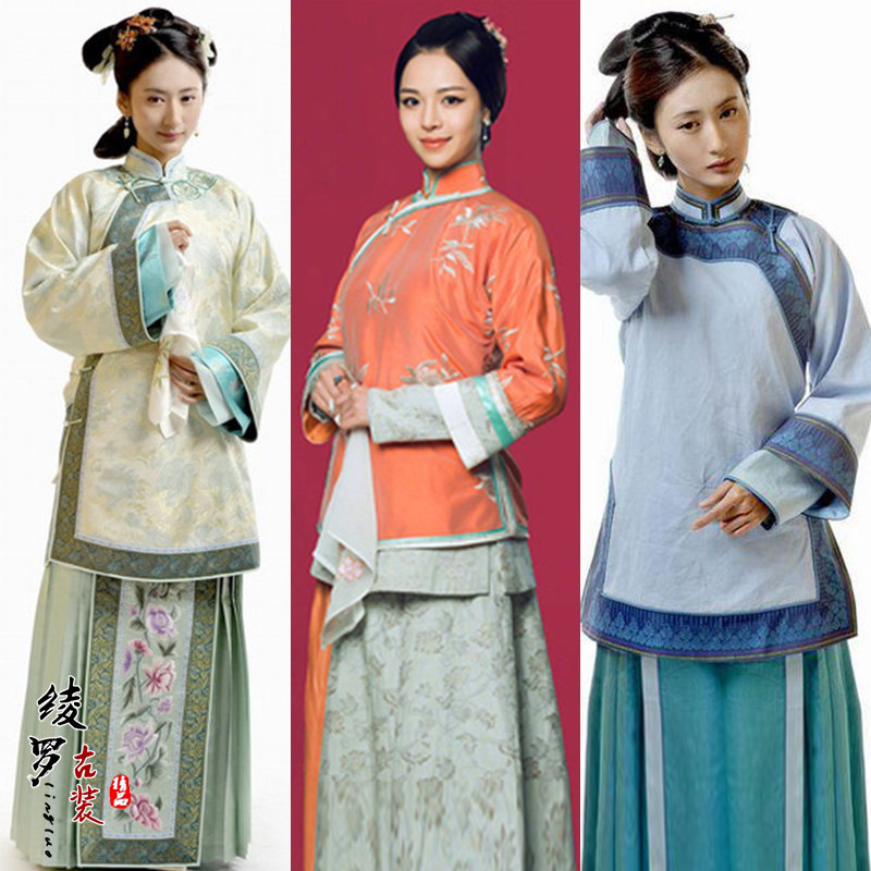 影视古装晚晴民国秀禾服少奶奶老夫人中式媒婆伴娘服舞台剧演出服