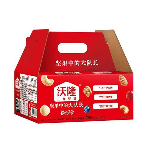 沃隆每日坚果750g独立小包装混合坚果营养健康休闲礼盒