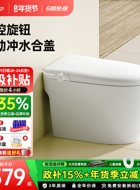 EFEF Q6墙排地排智能马桶全自动一体式双水路家用座便器带水箱