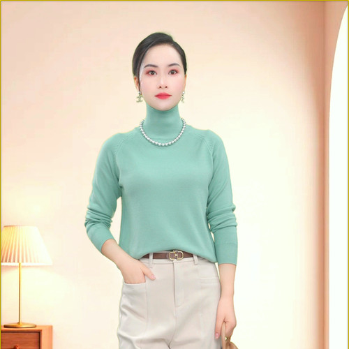 一衣双领，可高领可中领，秋季暖脖百搭毛衣X2C31149