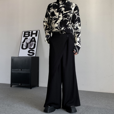 山本风不规则裙裤男设计感小众