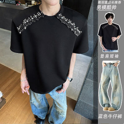 cleanfit垫肩短袖t恤男款夏季