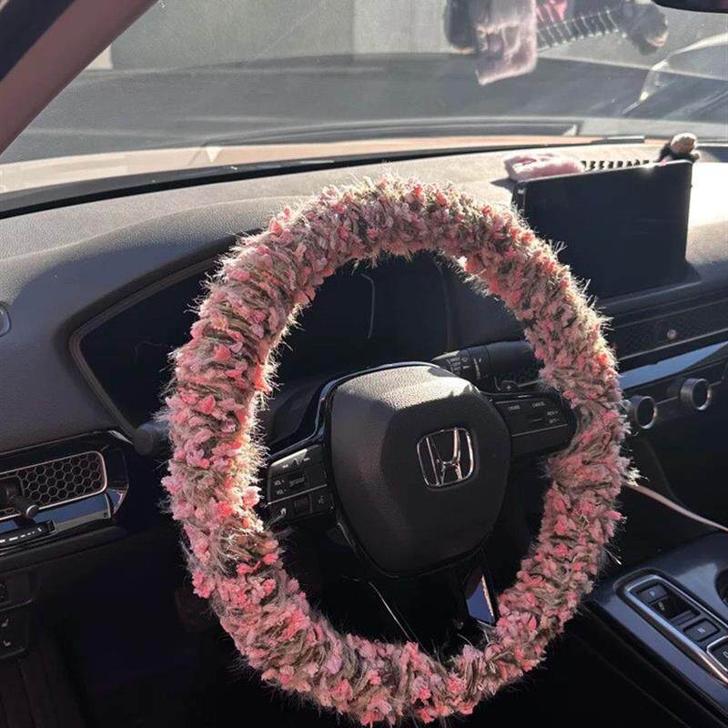 秋冬方向盘缠绕毛线套保暖防冻