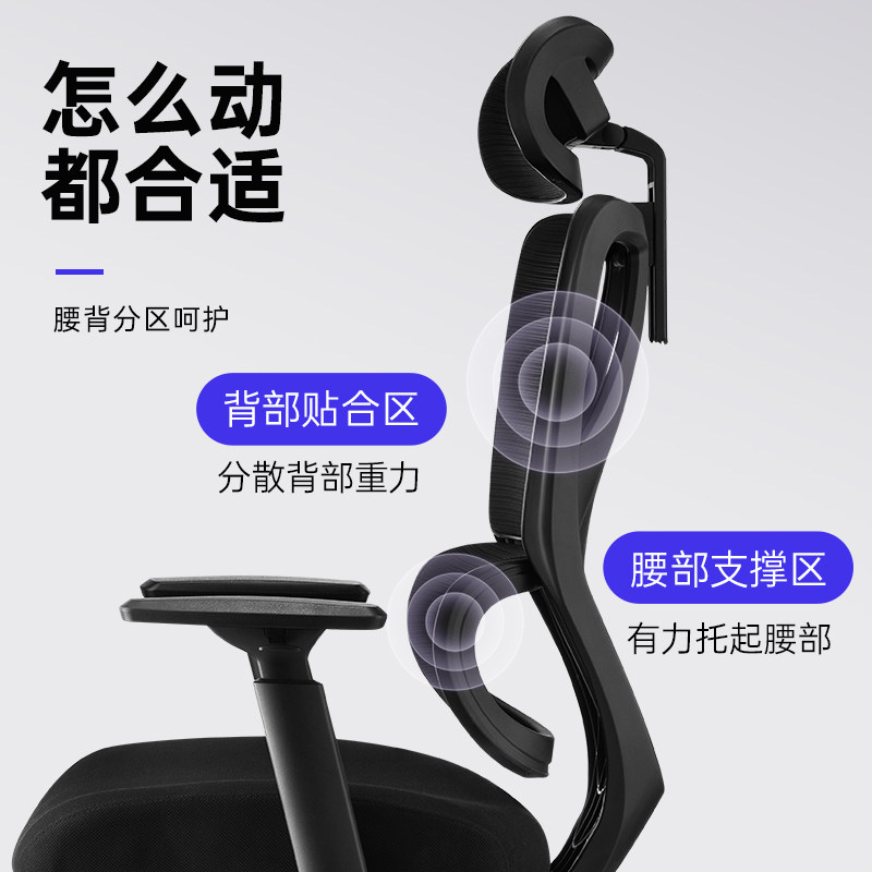 永艺沃克pro撑腰椅电脑椅图片
