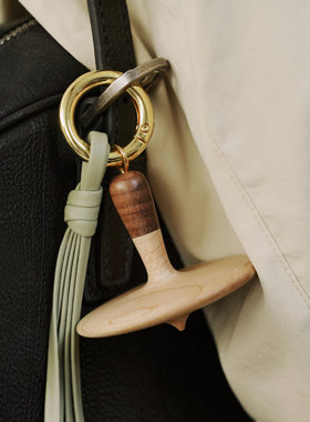 梵几UPCYCLE Circle系列挂饰原创木质钥匙扣包挂装饰创意陀螺礼物