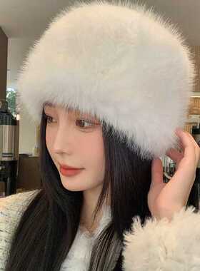 平顶帽风雪蒙古毛毛保暖加厚护耳