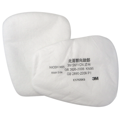 3M滤棉5N11CN防尘过滤棉6200/7502防毒面具配件KN95防颗粒物