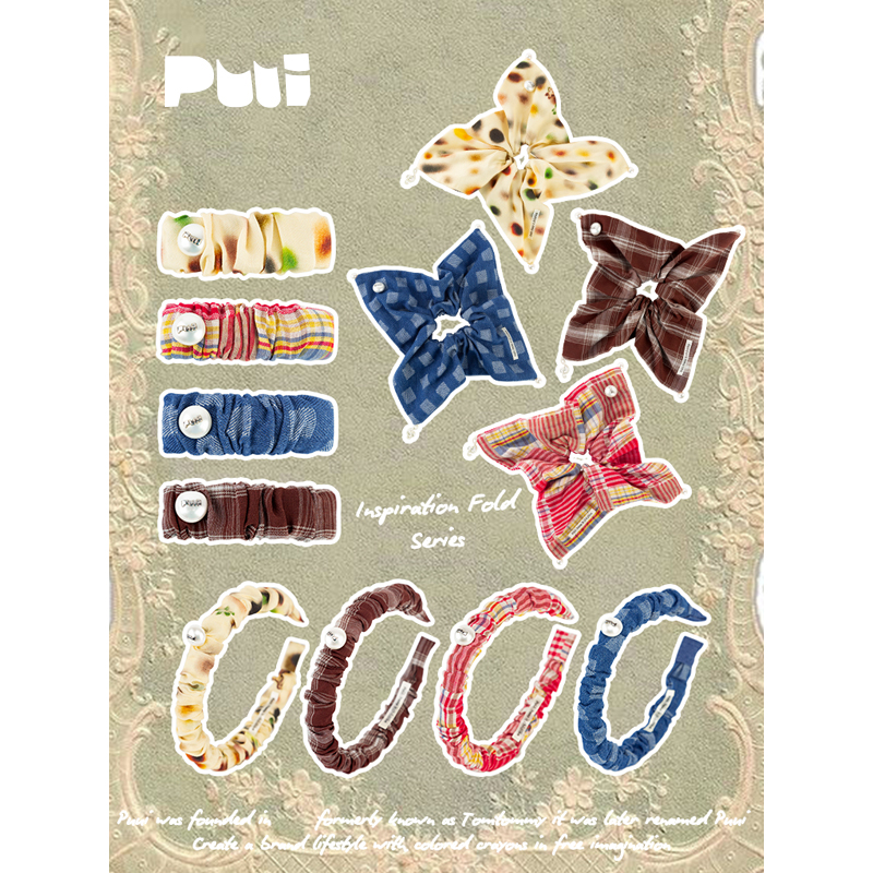 puui原创设计灵感褶皱发饰