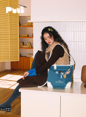 【周雨彤同款】Puui原创斜挎包2026新款包包通勤秋冬大容量单肩包