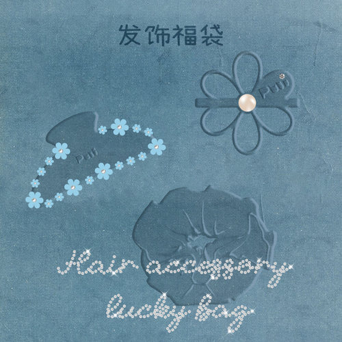 【发饰福袋盲盒】噗又会员专享宠粉特惠链接品牌任意款发饰盲盒