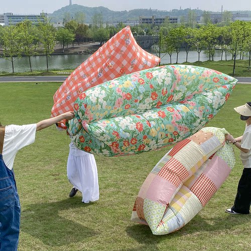 puui原创生活新款碎花充气沙发