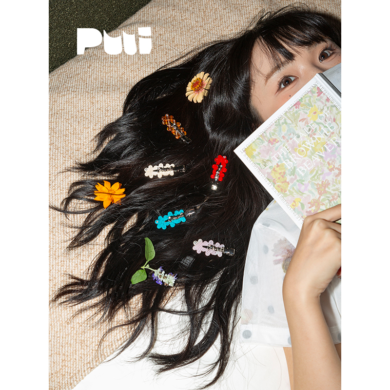 puui原创生活可爱一字夹发夹少女刘海夹高级感侧边夹小众无痕夹