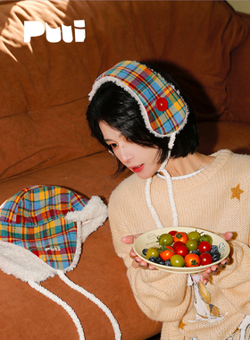 【邢菲同款】puui原创毛绒耳罩围脖两用秋冬保暖围巾加厚护耳可爱