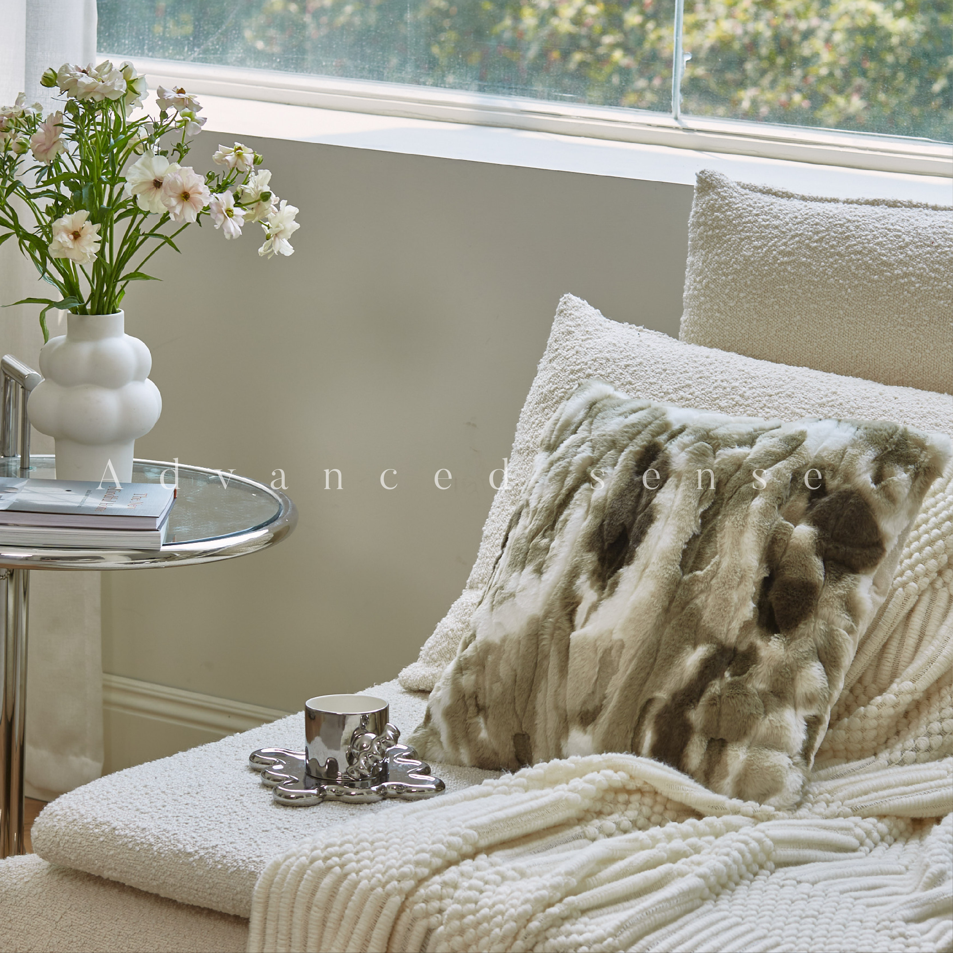 cosyco方形靠枕沙发客厅高级感