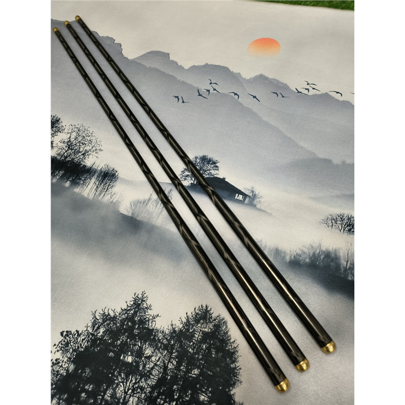 名伦旗舰黑棍 8H交叉碳带台钓竿超硬鲢鳙罗非竿黑坑竿碳素钓鱼竿