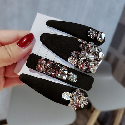 边夹布艺水钻轻奢高级感发饰