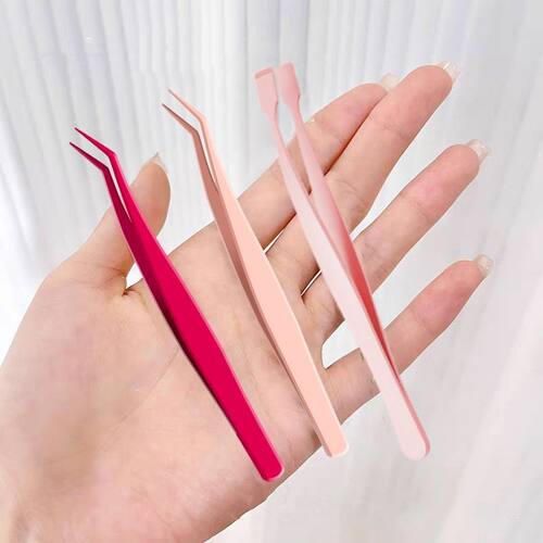 上下睫毛免胶防沾镊子