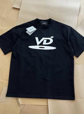 福利Vujade006 Kenijima小众黑白基础款 cleanfit vibeVD短袖T恤