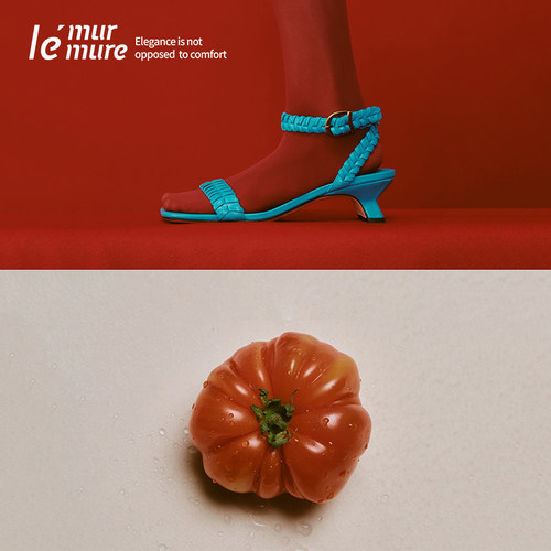 Le'Murmure古法编织马皮凉鞋