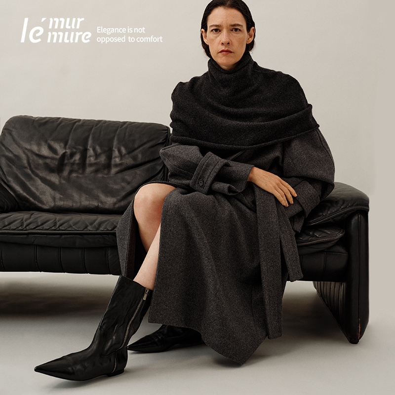 Le'Murmure极简风气质中筒靴