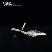 Murmure 法式 夏季 新款 鳞片时尚 高跟凉鞋 气质外穿半拖