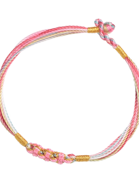 优绳端午节五彩绳手链儿童婴儿手绳五色线手绳diy成品女款手编绳