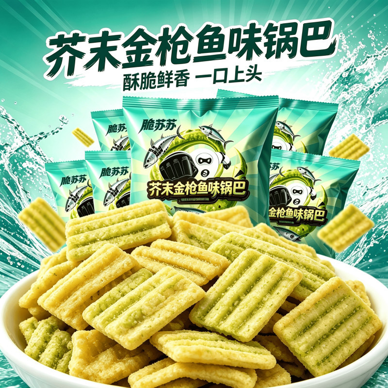 芥末金枪鱼味香辣锅巴商用小包