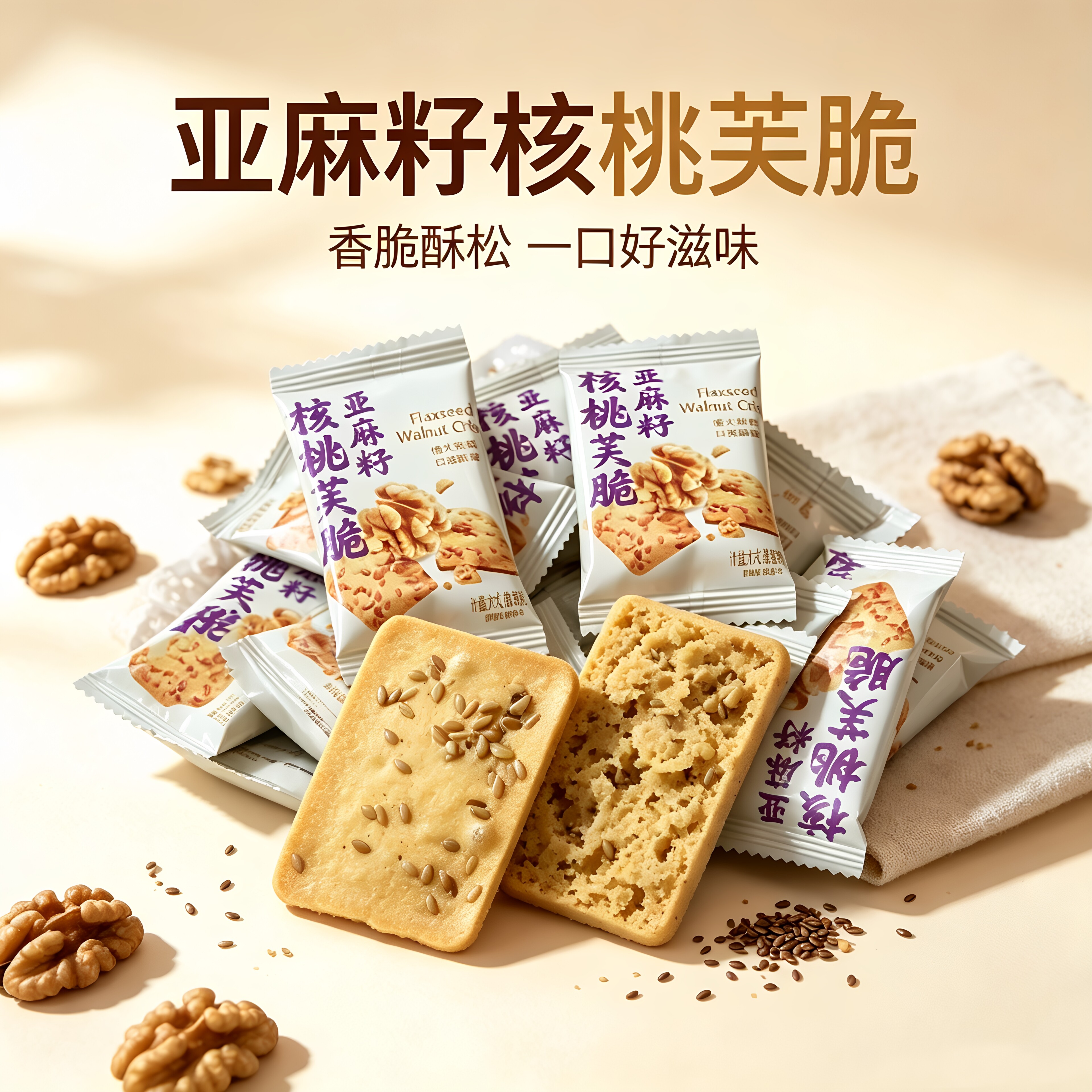 亚麻籽核桃芙脆坚果独立装