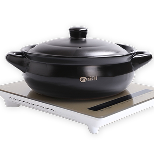 电磁炉火锅煲汤砂锅家用燃气灶耐高温酒店专用大沙锅商用陶瓷炖锅