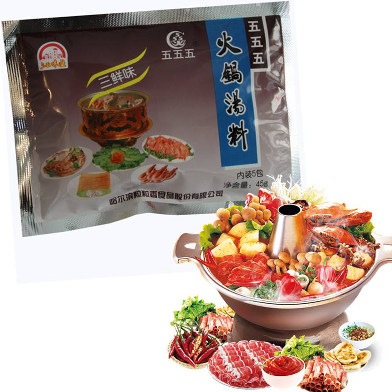 三五火锅汤料底料三鲜鸡鲜味粒粒香哈尔滨砂锅煲仔炖菜满10袋包邮