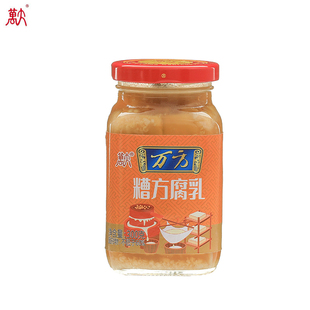 万方浙江特产300g糟方腐乳下饭酱霉豆腐火锅蘸料瓶装酒糟甜豆腐乳