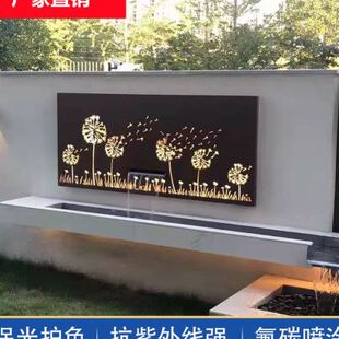 厂促厂促耐候钢板景观景墙招牌景观灯箱装饰墙园林景观镂空雕花品