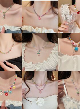 多巴胺甜美巴洛克珍珠项链小众时