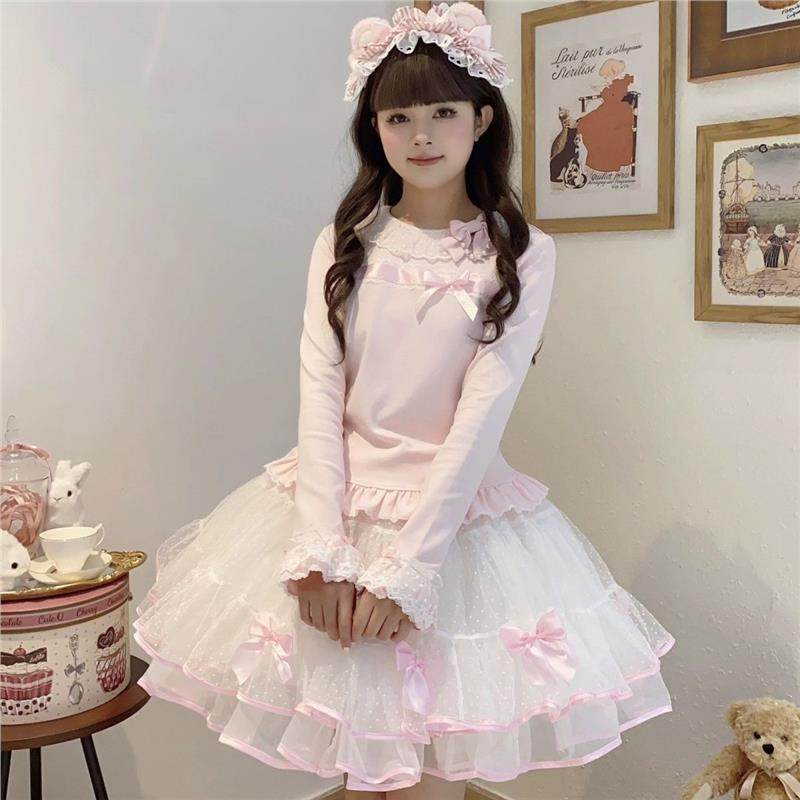 二版礼物针织内搭lolita内搭长袖/原创可爱甜系洛丽塔