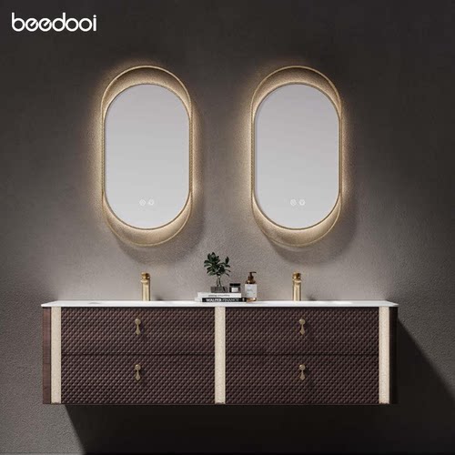 beedooi意式轻奢岩板一体盆柜