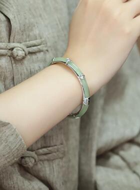 节节高升中国风复古竹节手镯女
