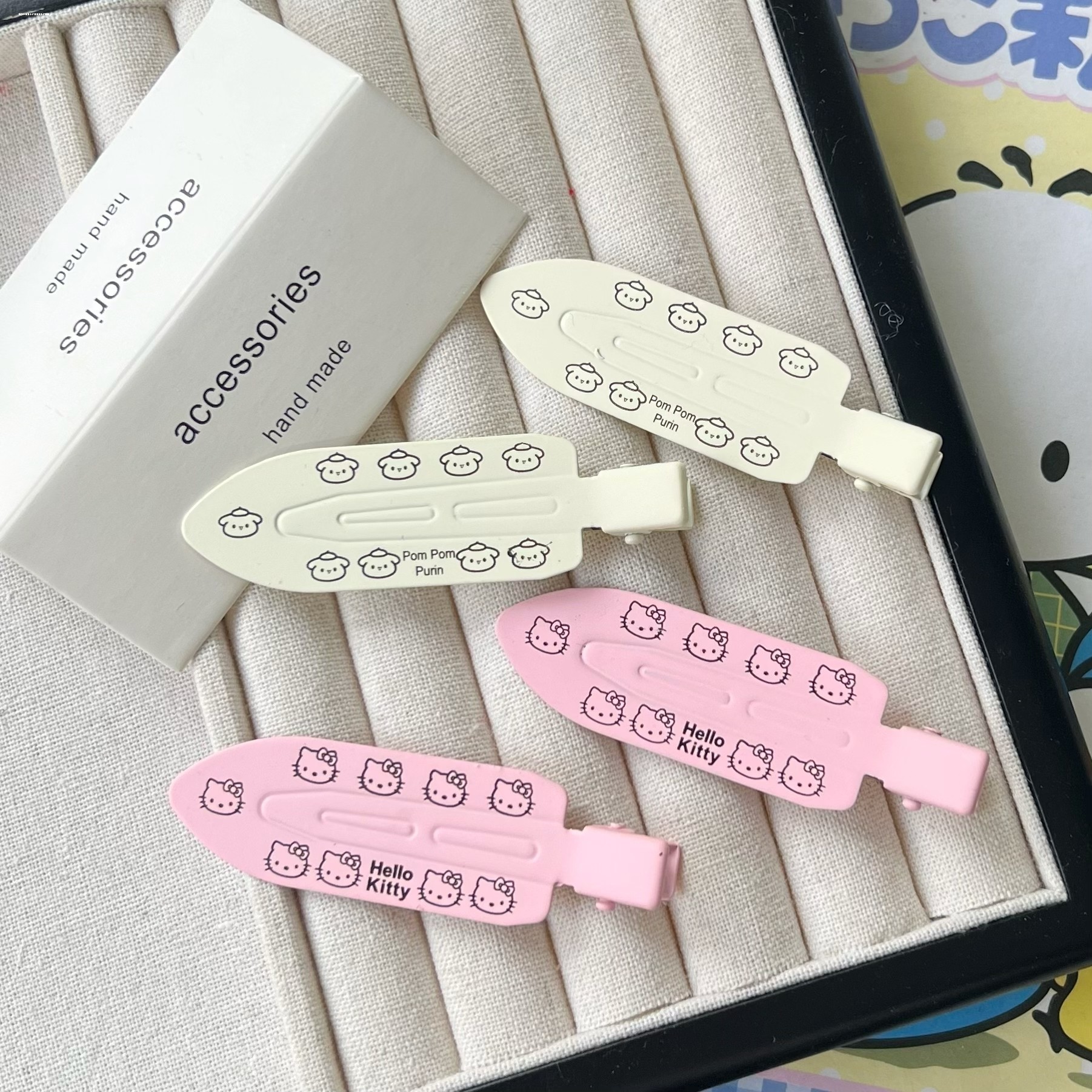 边夹甜美化妆KT无痕春夏辣妹发饰