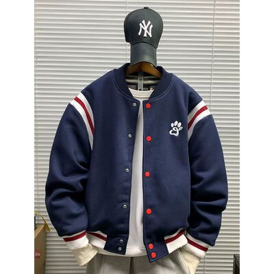加大码300斤男款棒球服夹克