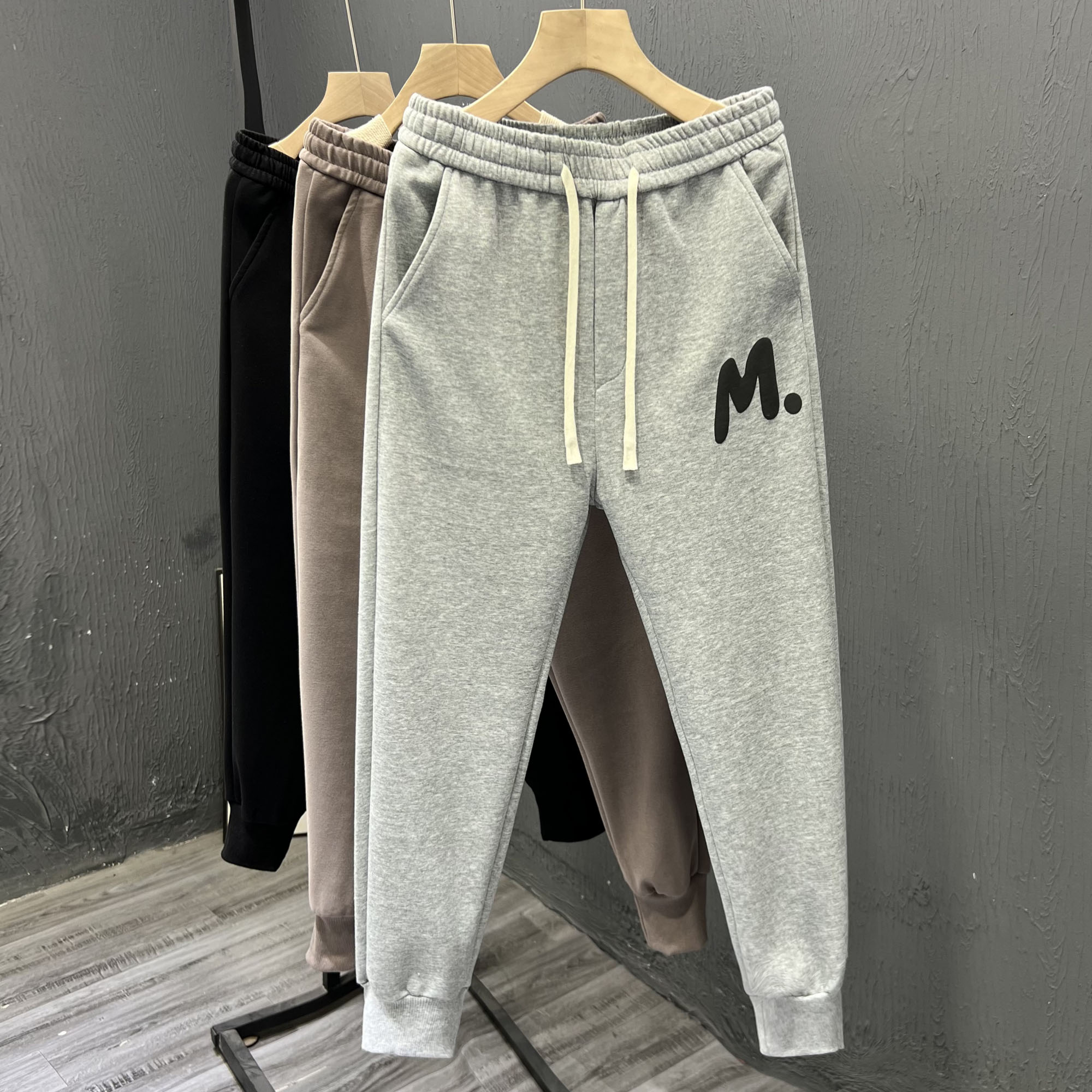 加大码300斤秋季2025新款爆款潮牌裤子潮流百搭运动束脚休闲长裤