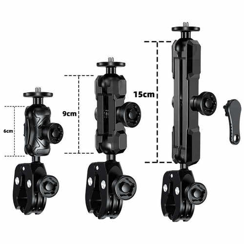 适用GoPro大疆insta360 X3 X2运动相机摩托车骑行防盗大力夹支架