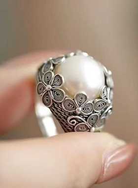 花丝镶嵌戒指女时尚民族风